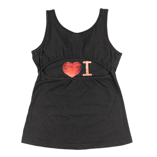 Dolce & Gabbana Vintage Black Tank Back-Less Top (S)