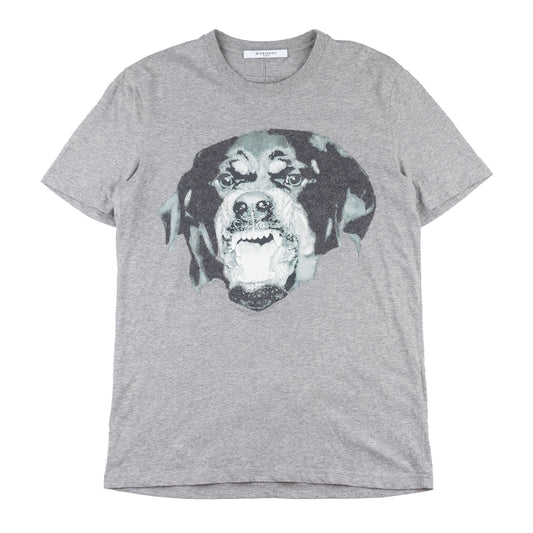Givenchy Paris by Tisci Rottweiler Dog Gray T-Shirt (M)
