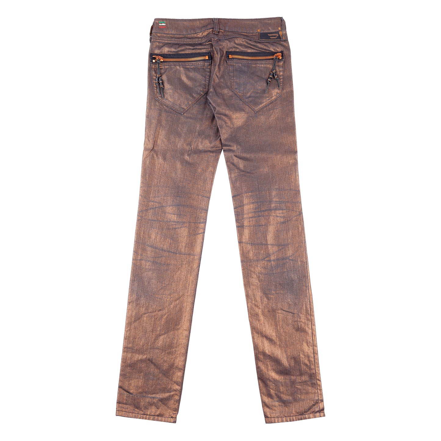 Diesel Vintage Golde/Bronze Skinny Mid Rise Denim Pants (S)