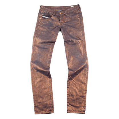 Diesel Vintage Golde/Bronze Skinny Mid Rise Denim Pants (S)