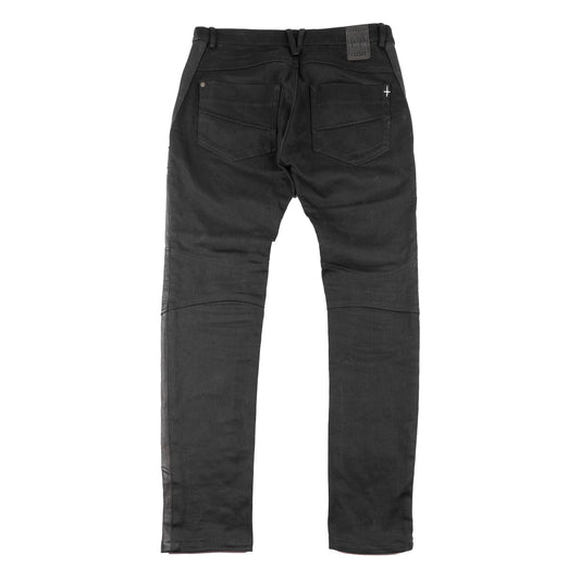 Tuesday Night Band Practice (TNBP) Leather Biker Moto Black Jeans (L)