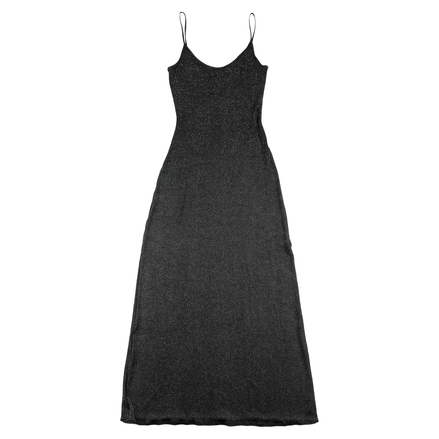 Plein Sud Vintage Black Shimmery Maxi Flowy Dress (S-M)