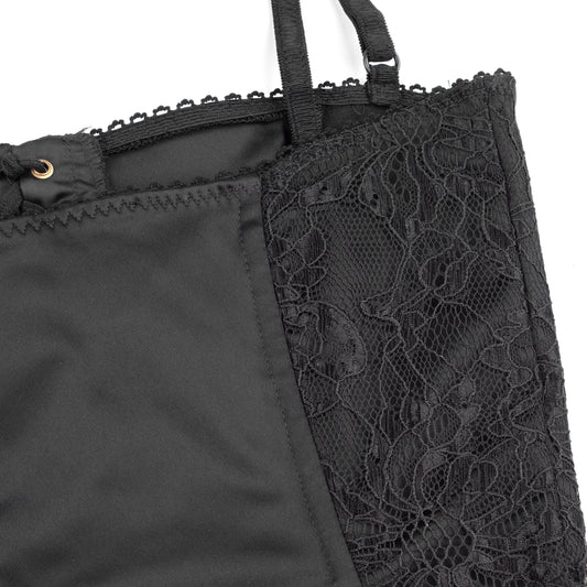 Dolce & Gabbana Vintage Black Bustier Corset Lace Top (XS/S)