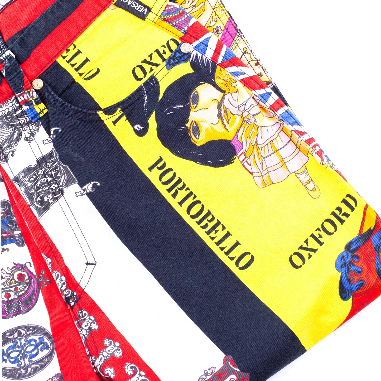 Gianni Versace Jeans Couture Vintage Rock n Roll Royalty Beatles Sex Pistols Pants (M)