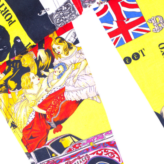 Gianni Versace Jeans Couture Vintage Rock n Roll Royalty Beatles Sex Pistols Pants (M)