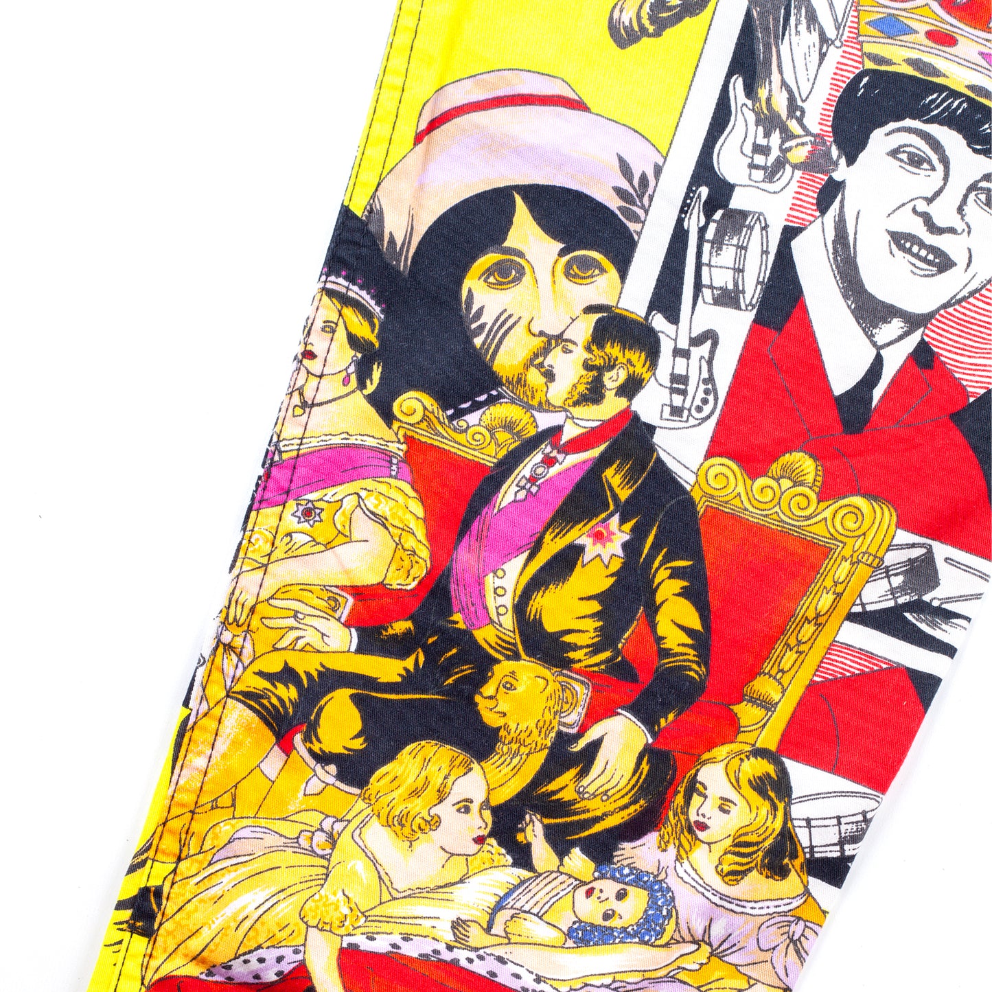 Gianni Versace Jeans Couture Vintage Rock n Roll Royalty Beatles Sex Pistols Pants (M)