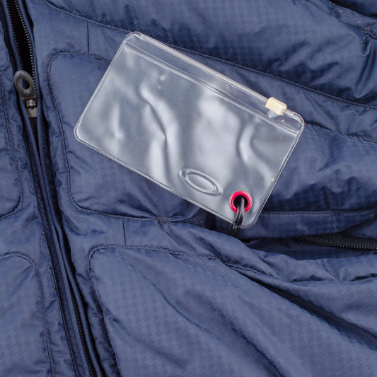 Oakley 2005 Hydro Fuel 4 Vintage Navy Panelled Down Insulated Puffer Jacket (S)