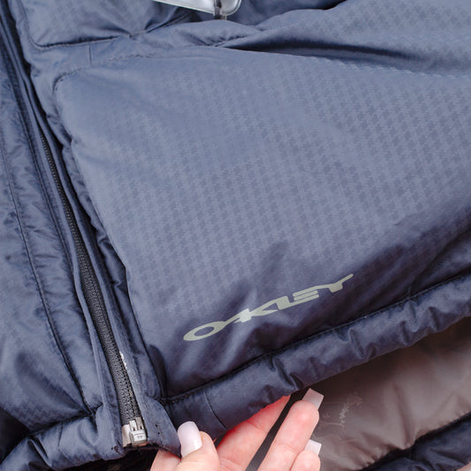 Oakley 2005 Hydro Fuel 4 Vintage Navy Panelled Down Insulated Puffer Jacket (S)