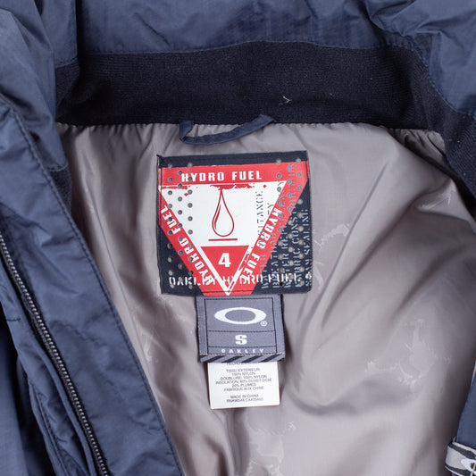 Oakley 2005 Hydro Fuel 4 Vintage Navy Panelled Down Insulated Puffer Jacket (S)