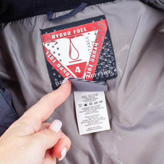 Oakley 2005 Hydro Fuel 4 Vintage Navy Panelled Down Insulated Puffer Jacket (S)