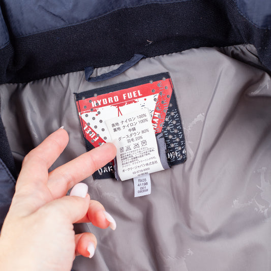 Oakley 2005 Hydro Fuel 4 Vintage Navy Panelled Down Insulated Puffer Jacket (S)