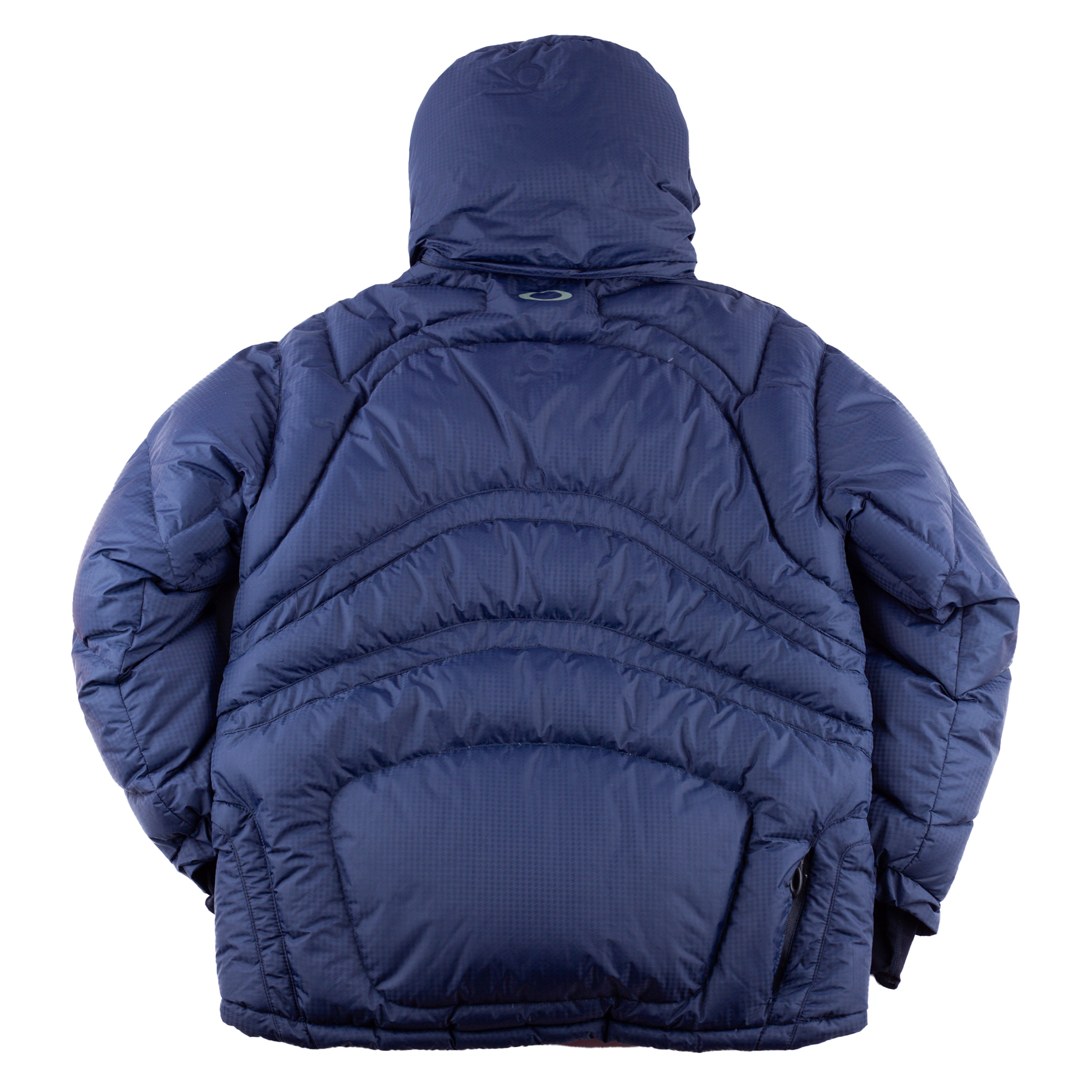 Oakley 2005 Hydro Fuel 4 Vintage Navy Panelled Down Insulated Puffer Jacket (S)