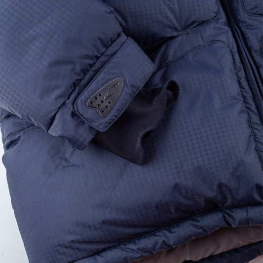 Oakley 2005 Hydro Fuel 4 Vintage Navy Panelled Down Insulated Puffer Jacket (S)