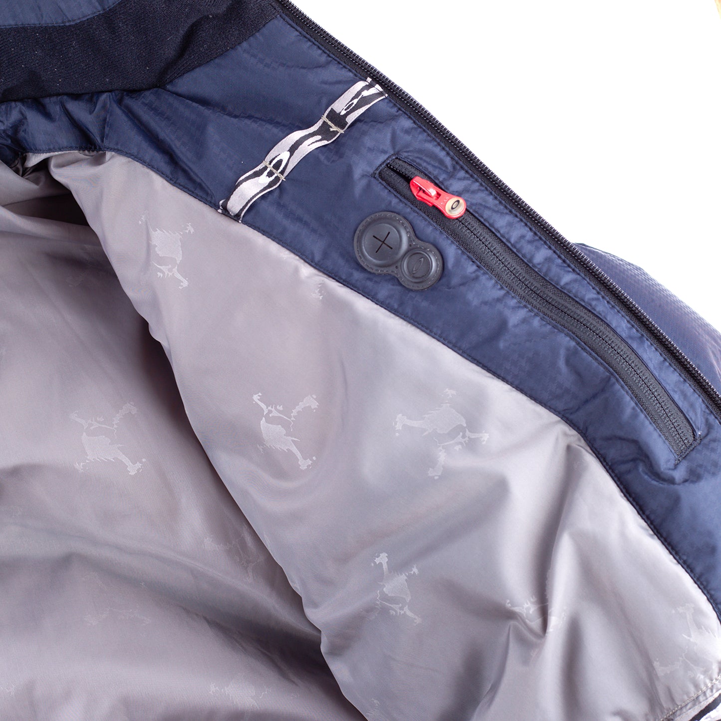 Oakley 2005 Hydro Fuel 4 Vintage Navy Panelled Down Insulated Puffer Jacket (S)