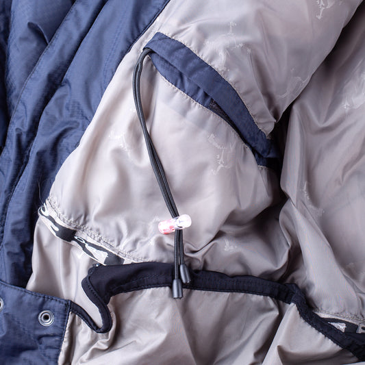 Oakley 2005 Hydro Fuel 4 Vintage Navy Panelled Down Insulated Puffer Jacket (S)