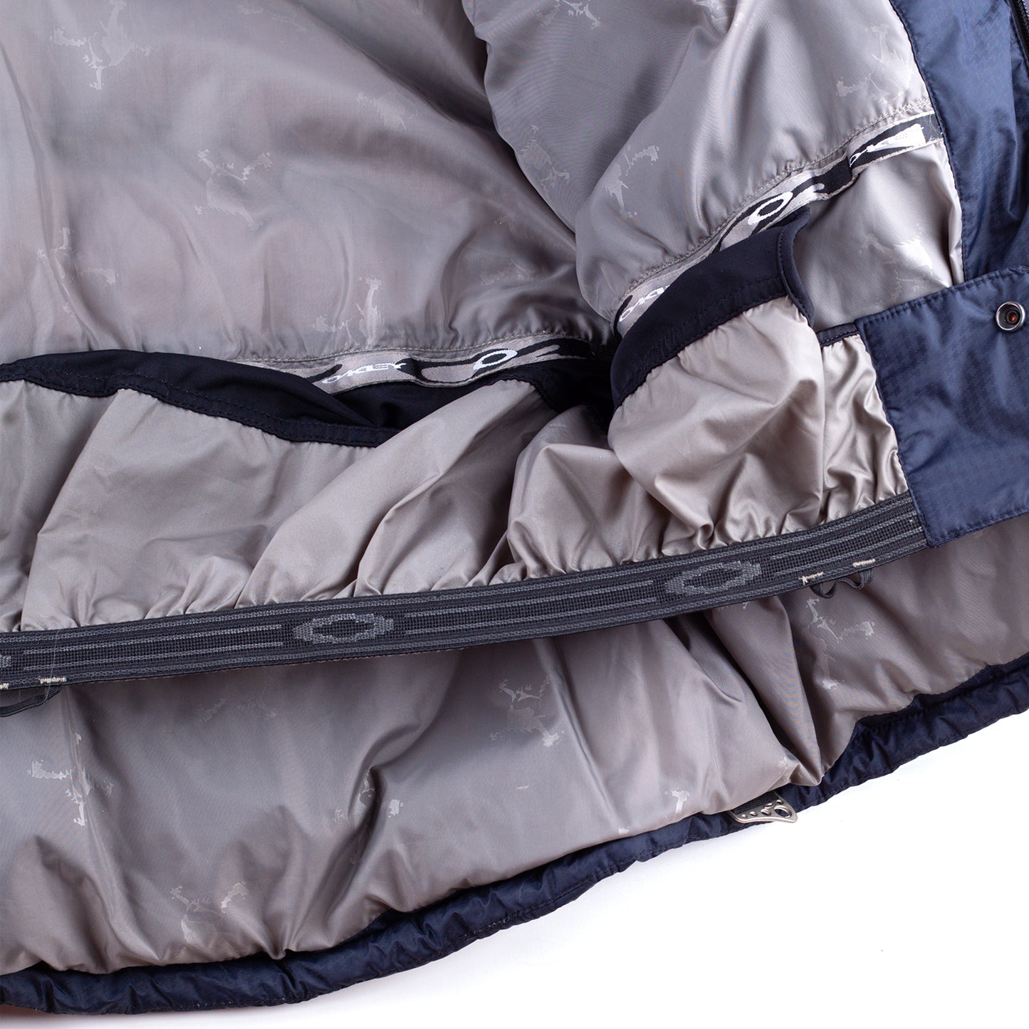 Oakley 2005 Hydro Fuel 4 Vintage Navy Panelled Down Insulated Puffer Jacket (S)