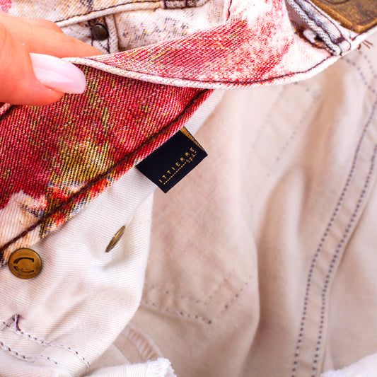 Just Cavalli Vintage Distressed Butterfly Pants (S)