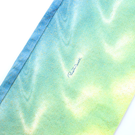 Roberto Cavalli SS 2001 Psychedelic Blue/Green Jacket & Pants Full Set (S)