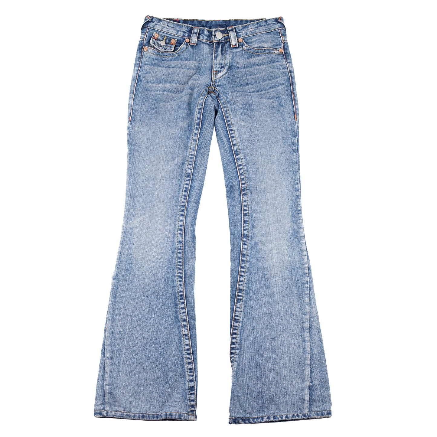 True Religion Vintage Patch Joey Bootcut Jeans (S)