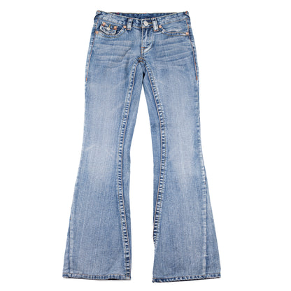 True Religion Vintage Patch Joey Bootcut Jeans (S)