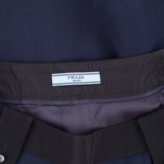 Prada Milano Navy/Black Mini Skirt (M)