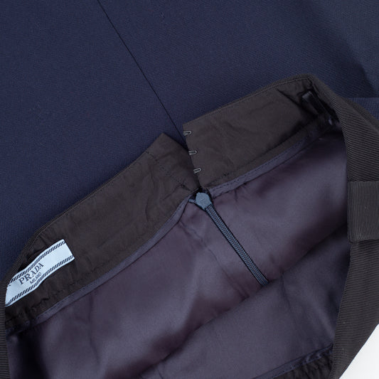 Prada Milano Navy/Black Mini Skirt (M)