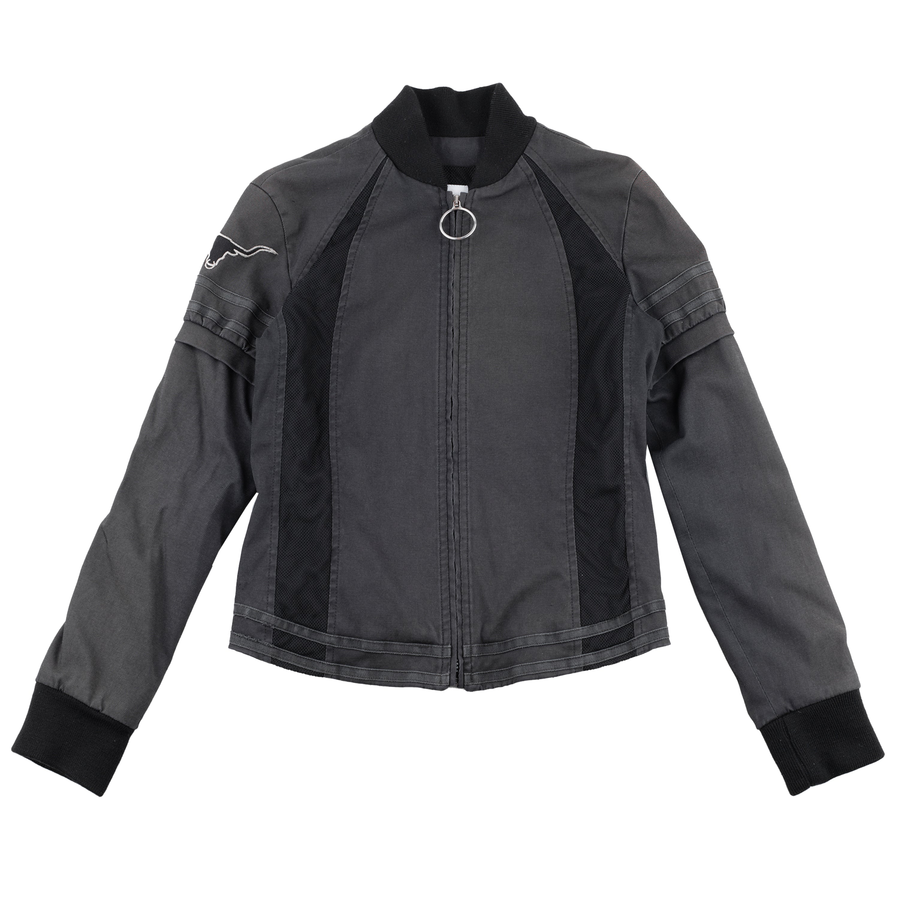 Moschino Vintage Black Bull Bomber Moto Jacket (M)
