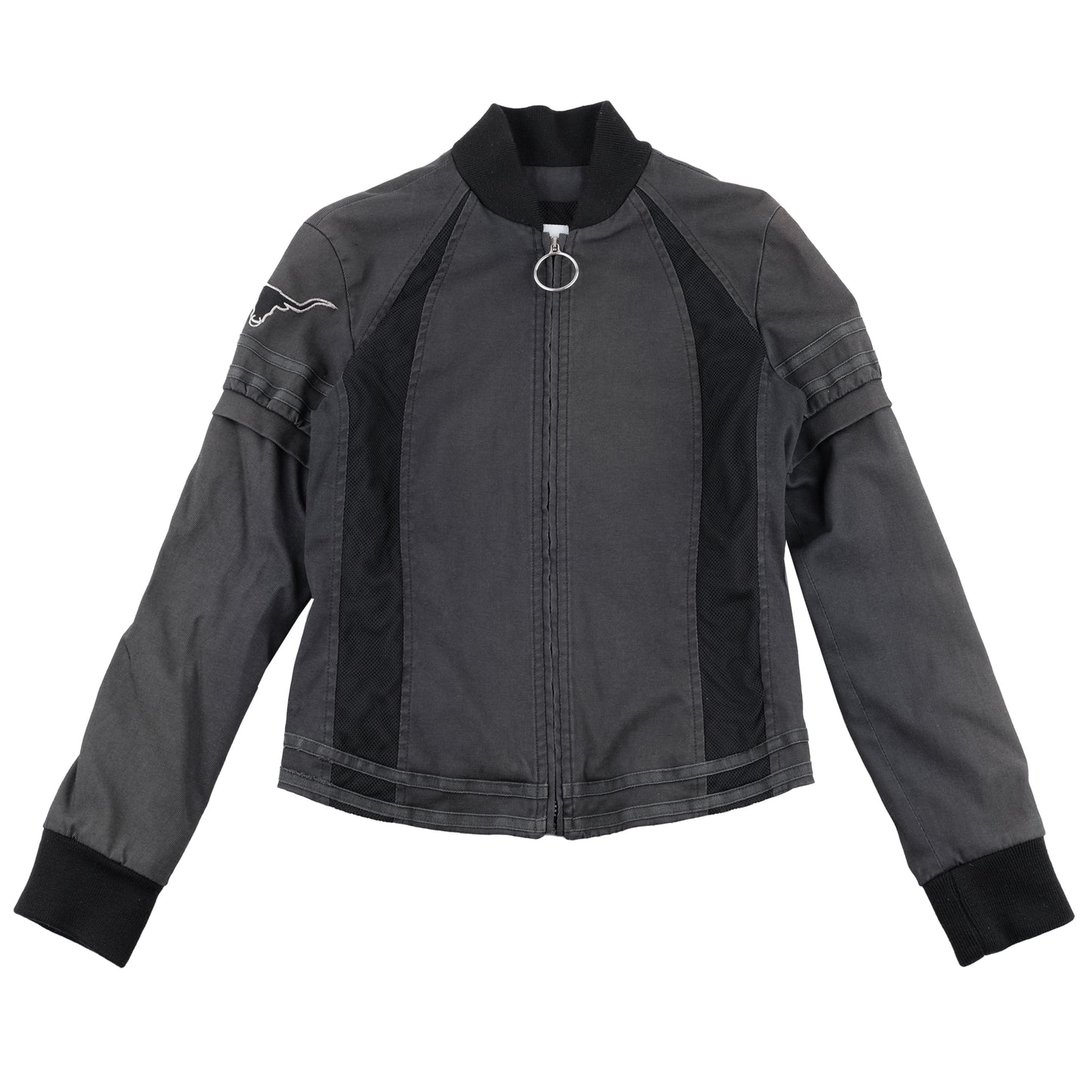 Moschino Vintage Black Bull Bomber Moto Jacket (M)