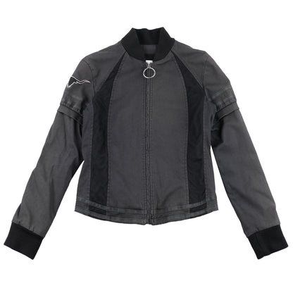 Moschino Vintage Black Bull Bomber Moto Jacket (M)