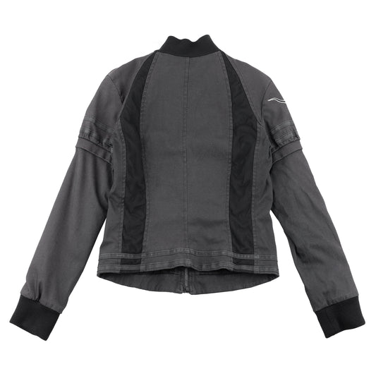 Moschino Vintage Black Bull Bomber Moto Jacket (M)
