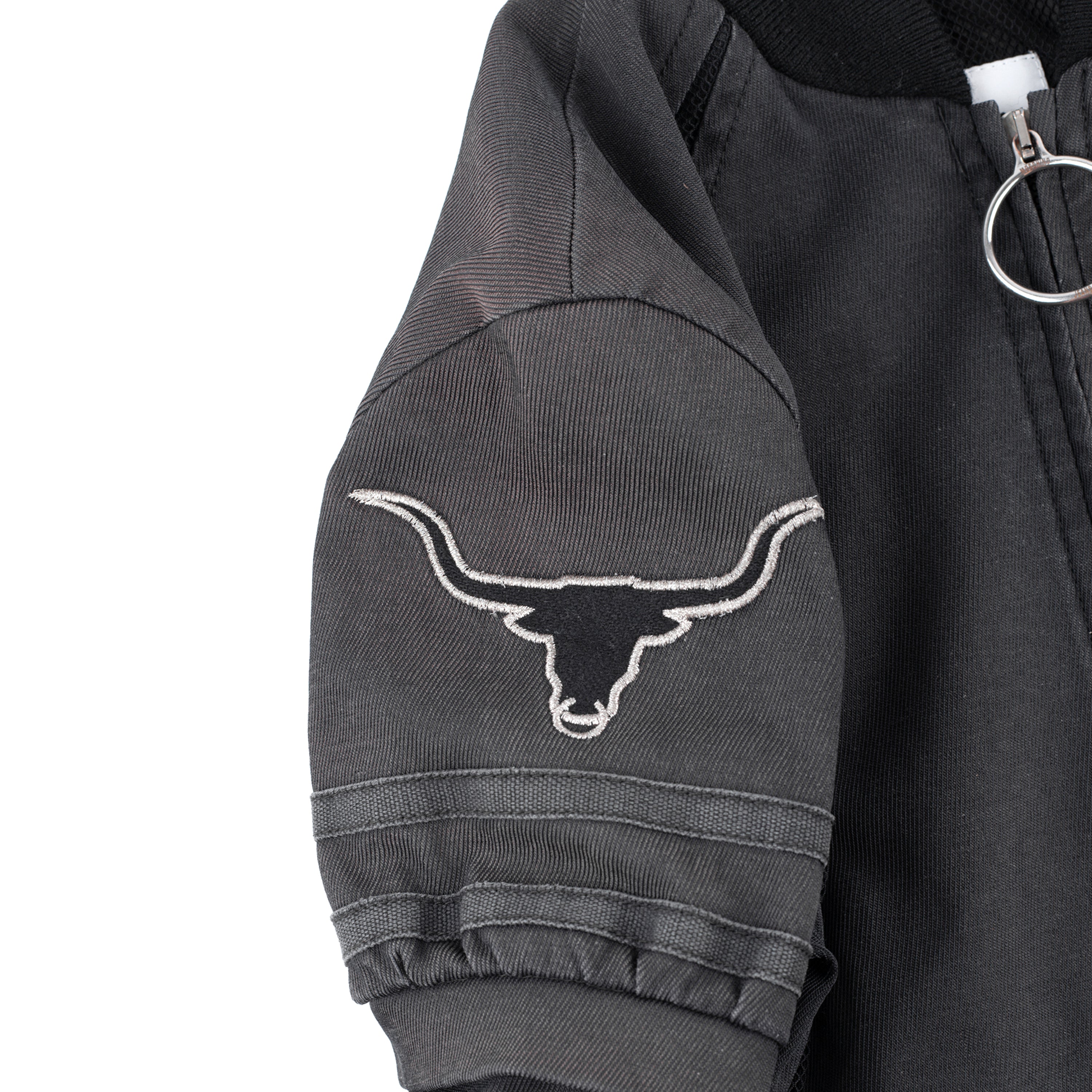 Moschino Vintage Black Bull Bomber Moto Jacket (M)