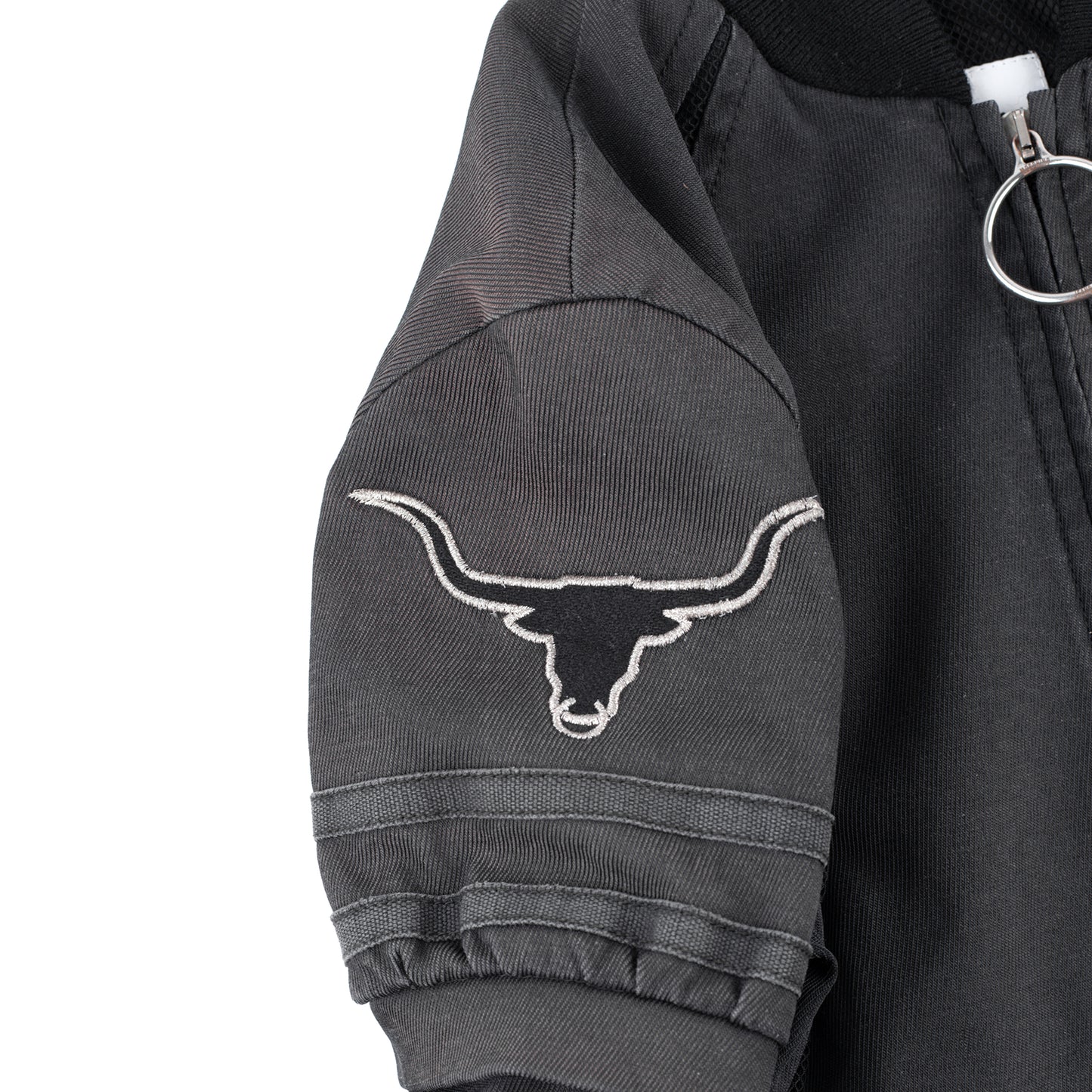 Moschino Vintage Black Bull Bomber Moto Jacket (M)