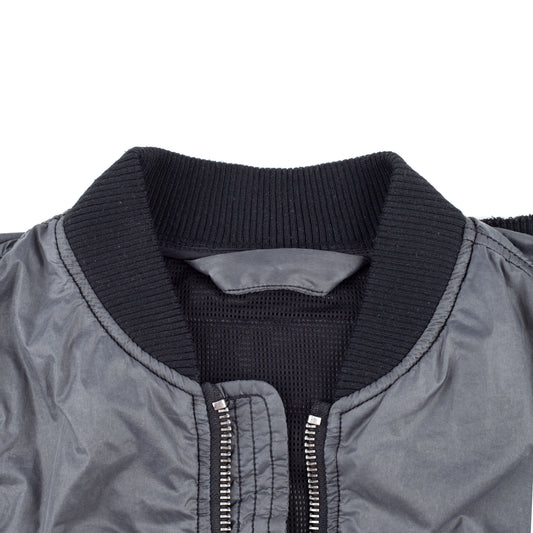 Diesel Bomber Grey Polyamide Jacket (S)