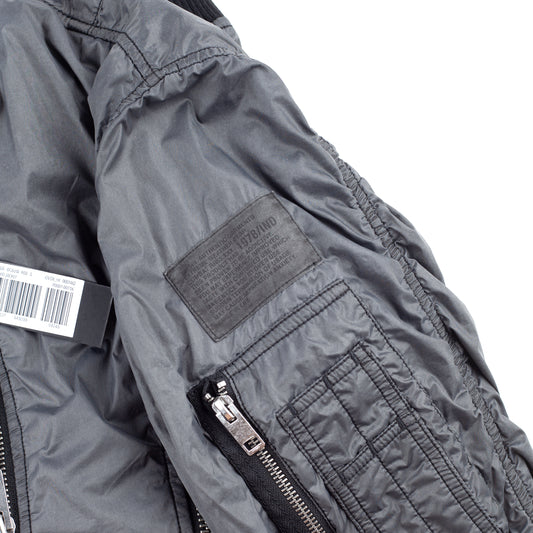 Diesel Bomber Grey Polyamide Jacket (S)