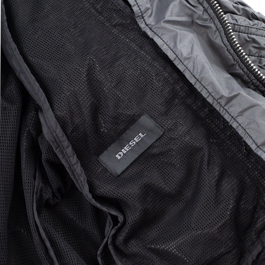Diesel Bomber Grey Polyamide Jacket (S)