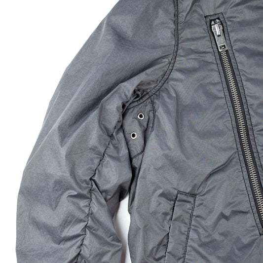 Diesel Bomber Grey Polyamide Jacket (S)