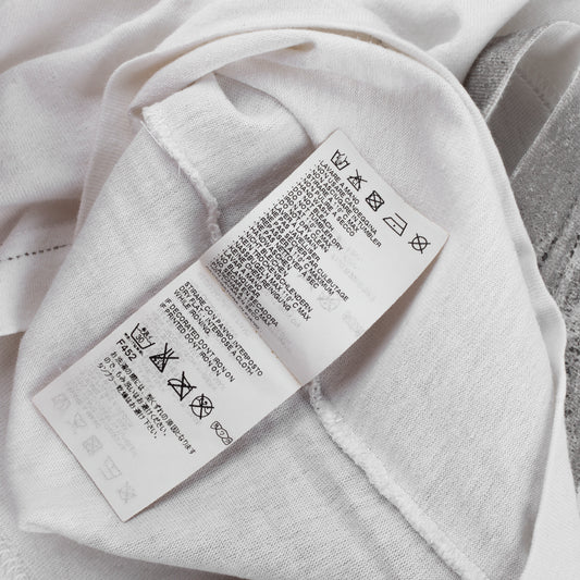 Maison Martin Margiela AIDS White/Gray V Neck Top (XS)