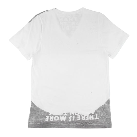 Maison Martin Margiela AIDS White/Gray V Neck Top (XS)