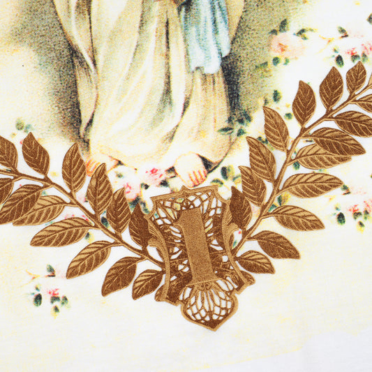 Dolce & Gabbana Vintage Virgin Mary Religious Ivory T-Shirt (S)