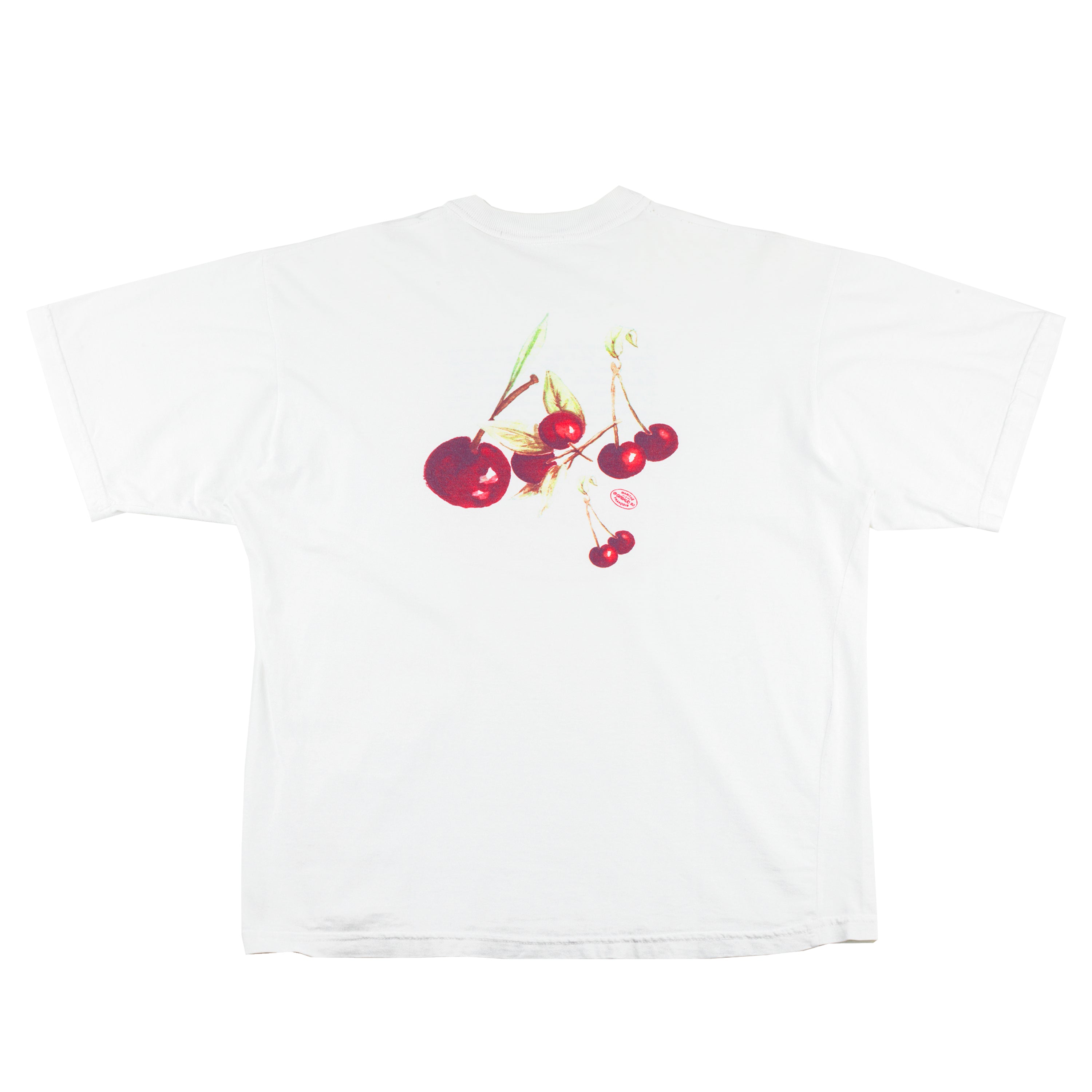 Marithé François Girbaud 1992 Vintage White Logo Print T-Shirt (M)