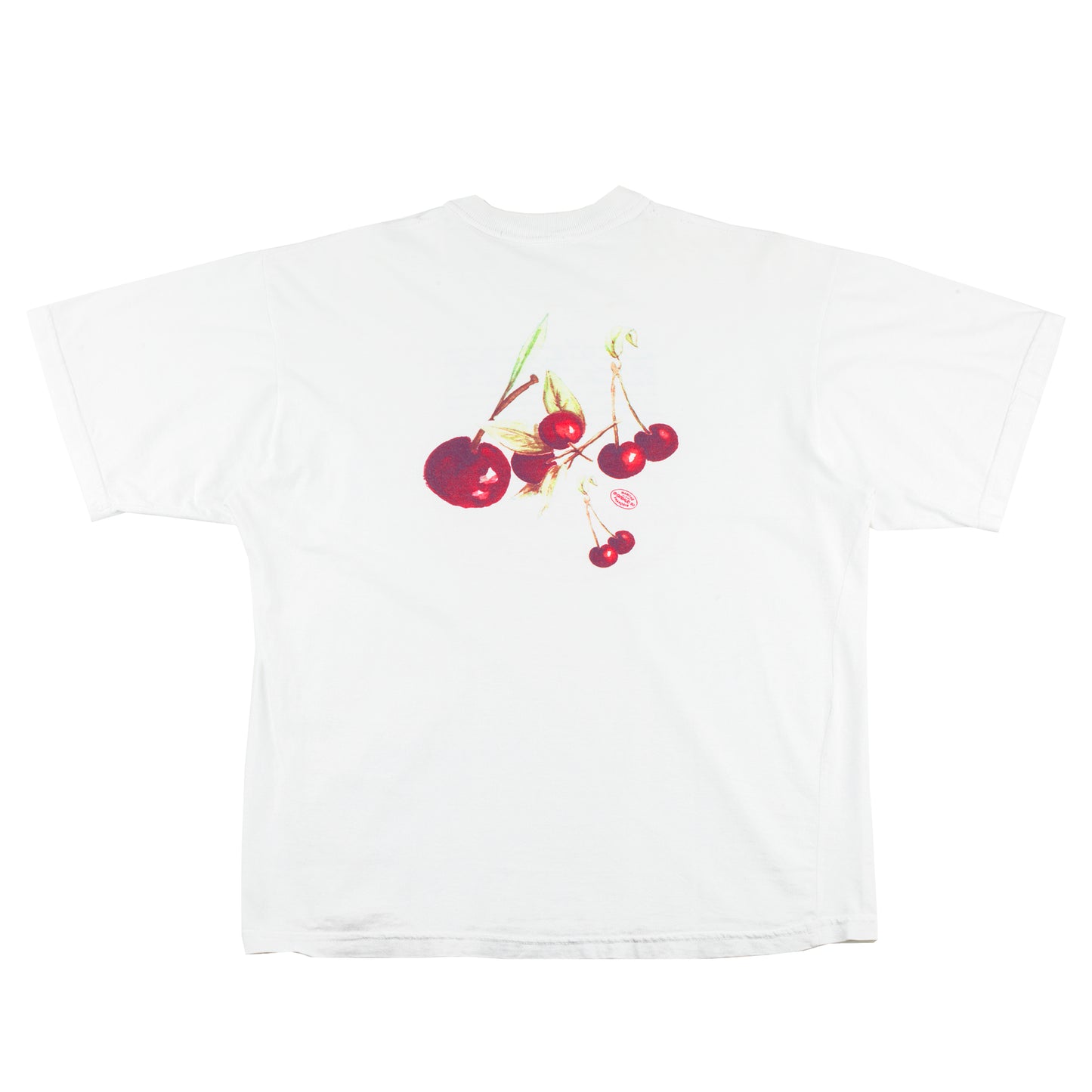 Marithé François Girbaud 1992 Vintage White Logo Print T-Shirt (M)