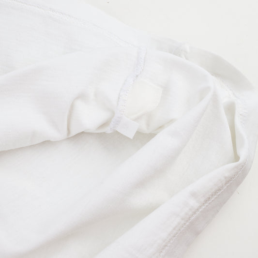 Marithé François Girbaud 1992 Vintage White Logo Print T-Shirt (M)