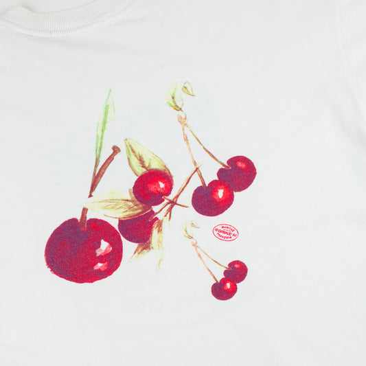 Marithé François Girbaud 1992 Vintage White Logo Print T-Shirt (M)