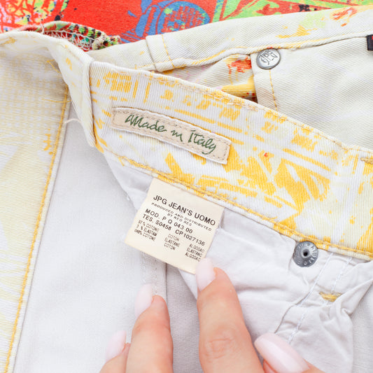 Jean Paul Gaultier Vintage Comic Colorful Print Pants (L)