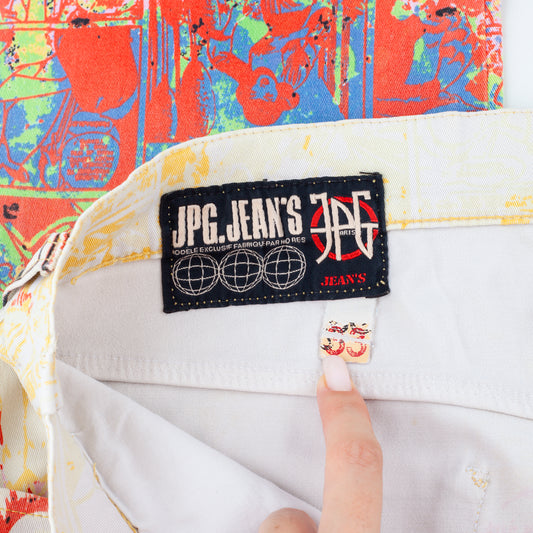 Jean Paul Gaultier Vintage Comic Colorful Print Pants (L)