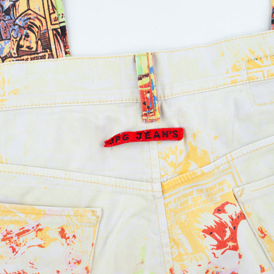 Jean Paul Gaultier Vintage Comic Colorful Print Pants (L)