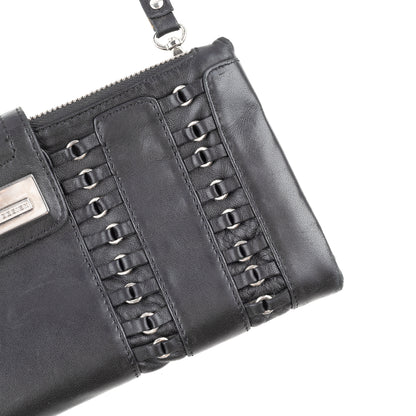 Giuseppe Zanotti Vintage Black Leather Baguette Bag
