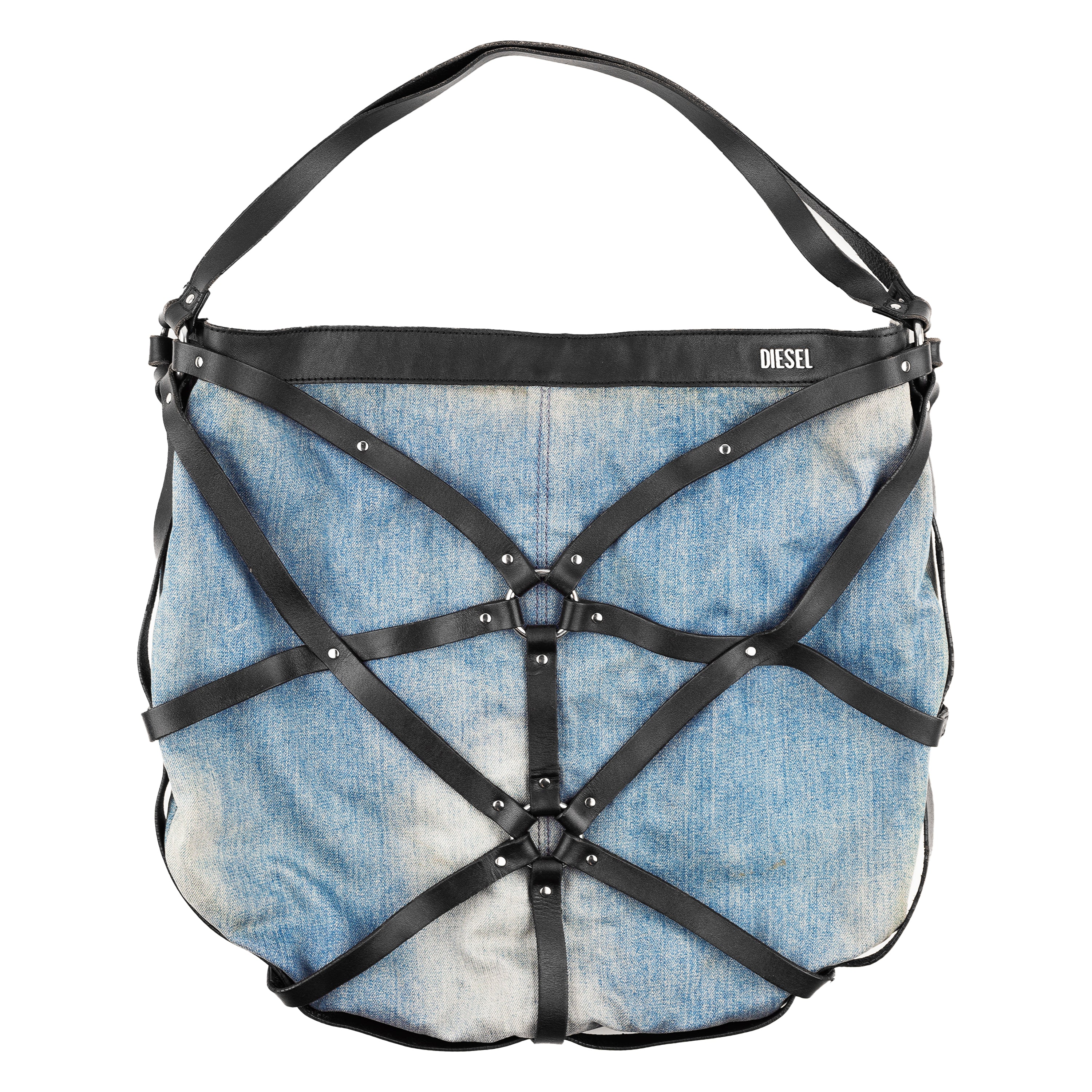 Diesel Bondage Denim Vintage Hobo Bag