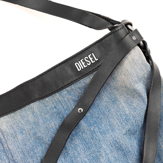 Diesel Bondage Denim Vintage Hobo Bag