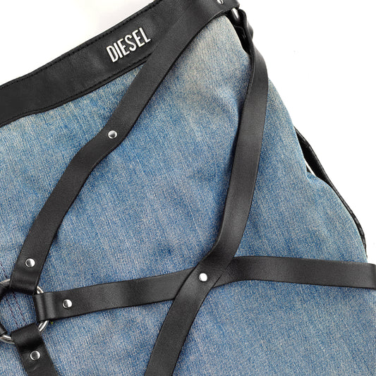 Diesel Bondage Denim Vintage Hobo Bag
